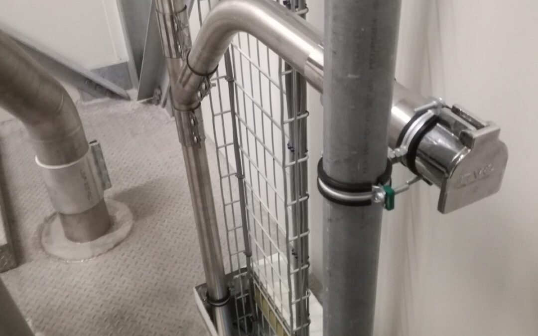 Centraal stofzuigsysteem met stofzuiger van Wieland lufttechnik
